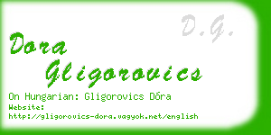dora gligorovics business card