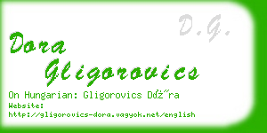 dora gligorovics business card
